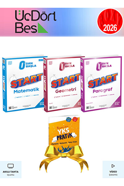 Üç Dört Beş Yayıncılık Temelini Geliştiren Kolay Başlangıç Seti (Start Matema...