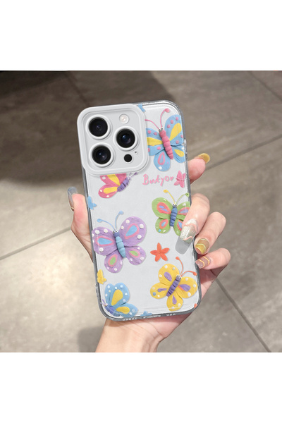 Hontinga غطاء هاتف شفاف متوافق مع آيفون 16 برو مع حماية للكاميرا ووسادة هوائي...