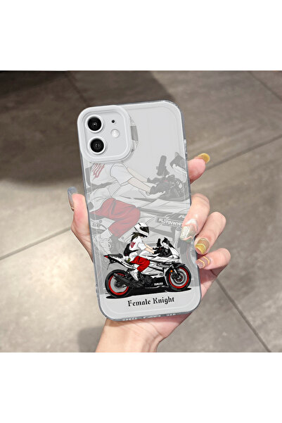 Hontinga iPhone 12 Compatible Transparent Anti Fall Motor Airbag Soft Silicon...