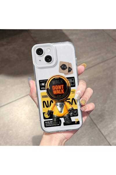 Hontinga غطاء هاتف شفاف متوافق مع آيفون 15 مع حماية للكاميرا ووسادة هوائية عل...