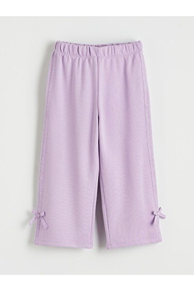 LC Waikiki Pantaloni de trening pentru fetiță cu dungi argintii LCW Kids