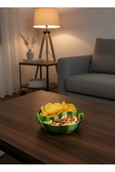 ZERO LAND MTXDPN Διακοσμητικό Πράσινο Σετ Μπολ Σνακ 4 τεμαχίων (90027) 3x12 εκ.