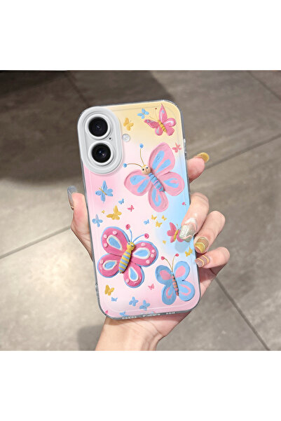 Hontinga غطاء هاتف شفاف متوافق مع آيفون 16 مع حماية للكاميرا ووسادة هوائية عل...