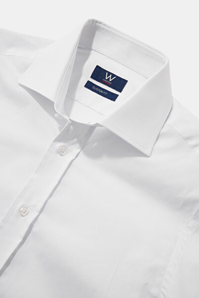 W Collection BEYAZ UZUN KOLLU POPLİN GÖMLEK