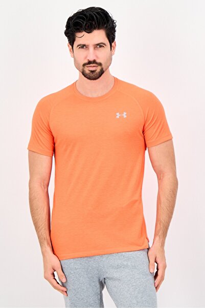 Under Armour Men Fitted Short Sleeve Training T-Shirt, Bright Orange