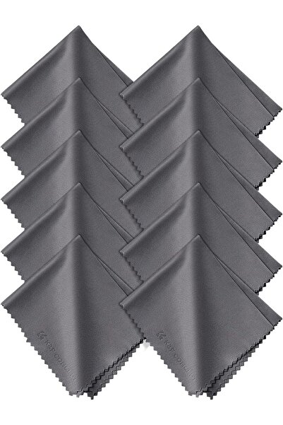 K&F CONCEPT 10 Pack Microfiber Cleaning Cloth (15cm x 18 cm)