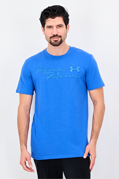 Under Armour Men Loose Fit Short Sleeve Training T-Shirt, Blue