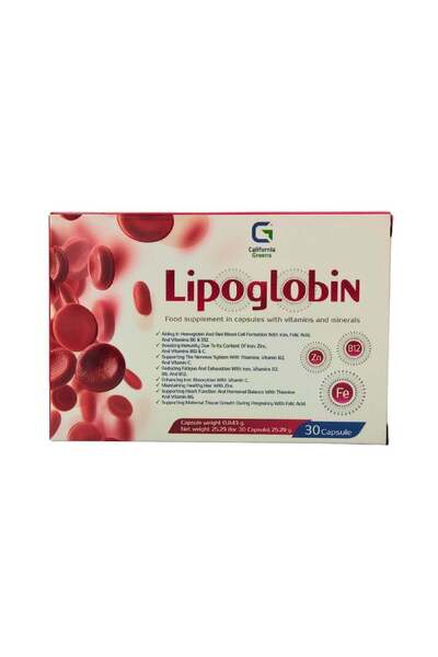 California Greens ليبو جلو لين 30 كبسولة لدعم الجسم