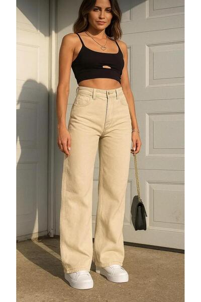 SU SHE The New Collectable High Waist Slop Women's Palazzo Jeans