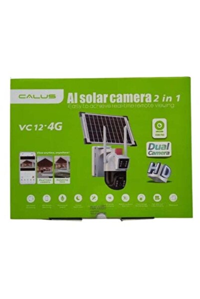 calus كاميرا تعمل بالطاقة الشمسية بتقنية الذكاء الاصطناعي 2 في 1