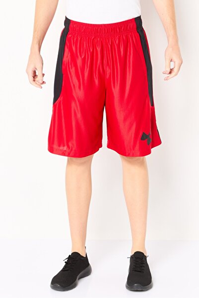 Under Armour Men Loose Fit Basketball Shorts, Red