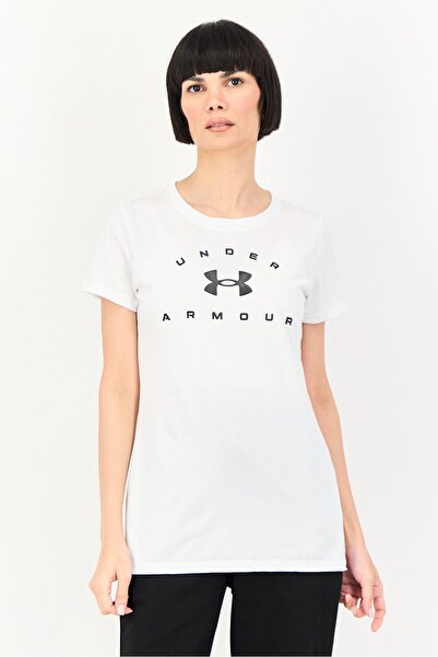 Under Armour Women Loose Fit Short Sleeve Outdoor T-Shirt, White