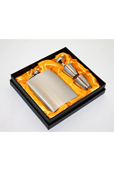 Livenda Stainless steel 2 shot glass flask set alk2659