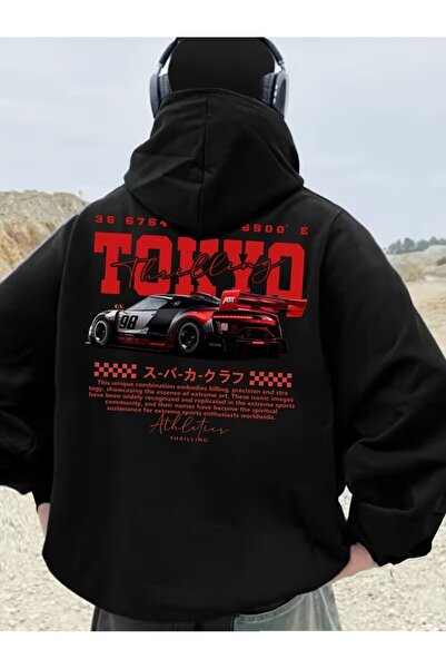 LAND MODA Φούτερ Ninja Unisex με μάσκα χιονιού Ζακέτα με 2 νήματα χοντρό φλις