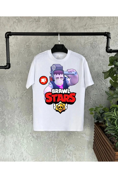 fourblack Tricou pentru copii unisex cu mânecă scurtă cu imprimeu - alb