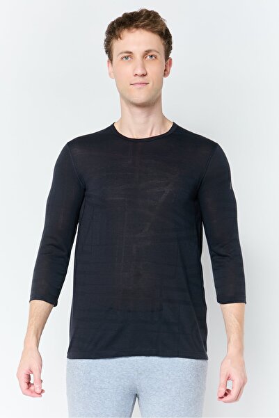 Under Armour Men Fitted Long Sleeve Running T-Shirt, Black