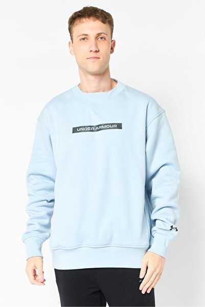 Under Armour سويت شيرت رجالي فضفاض بأكمام طويلة مناسب للأنشطة الخارجية، لون أ...