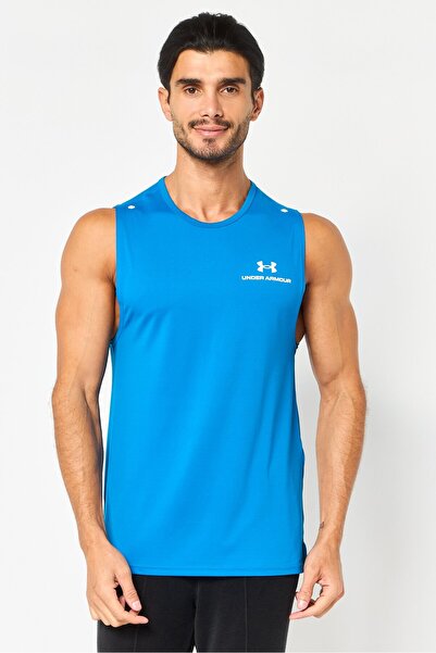 Under Armour Men Loose Fit Short Sleeve Training Vest, Blue