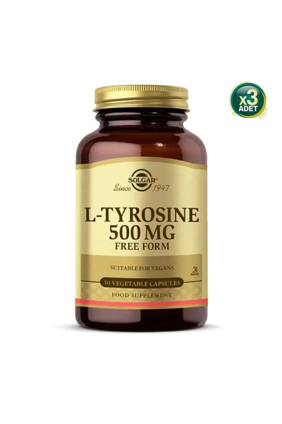 Solgar L-tyrosine 500 Mg 50 Kapsül 3 adet
