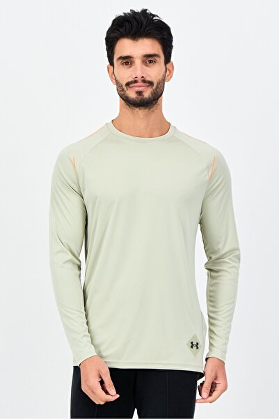 Under Armour Men Loose Fit Long Sleeve Training T-shirt, Beige