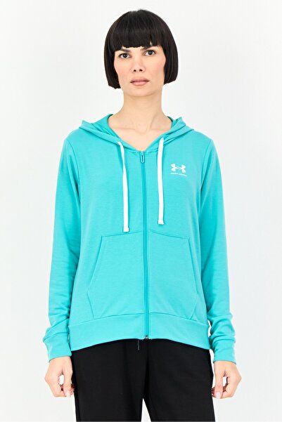 Under Armour Women Loose Fit Long Sleeve Outdoor Hoodie, Seafoam Green