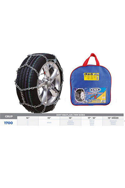 KNK SPTRNS PATİNAJ ZİNCİRİ 4x4 JEEP - MİNİBÜS VE HAFİF TİC.ARAÇ 15-16-17-18-1...
