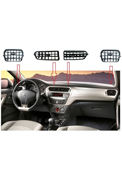 YDSilikon Peugeot 301 - Citroen C-elysee Havalandırma Izgarası Difüzör Orta Y...