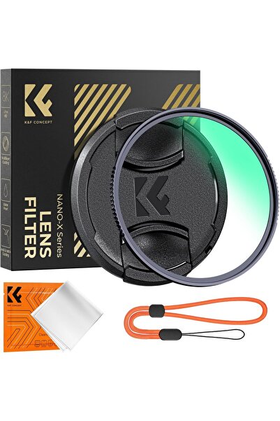 K&F CONCEPT 67mm MCUV Lens Filter with Lens Cap Cleaning Cloth X-Series UV Protection Filter 28-Laye
