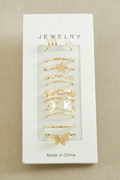 ZERO LAND Sptrns 11 Pieces Luxury (114352) Joint Ring-Yellow