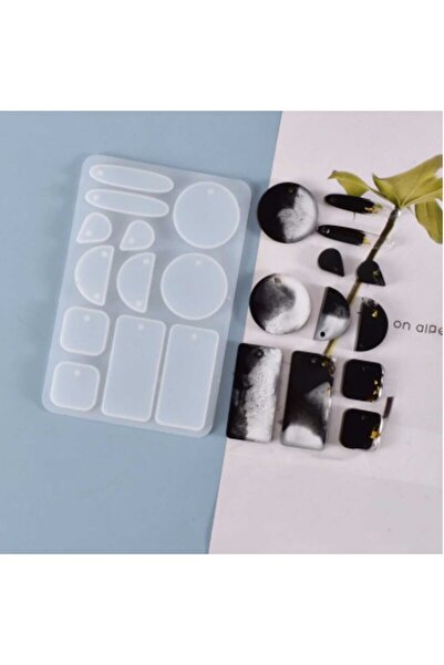 Genel Markalar Epoksi Silikon Kalıp Çoklu Küpe Ve Kolye Kalıbı