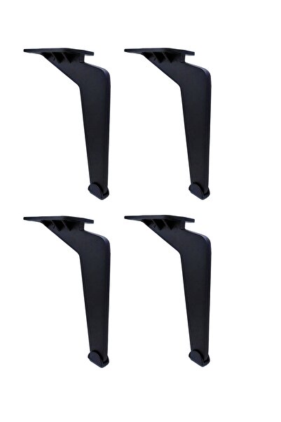 ASLAN METAL VE PLASTİK 20 Cm Lama Model Mobilier din metal negru, dulap, fotoliu, picioare metalice pentru unitate TV (4 bucăți)