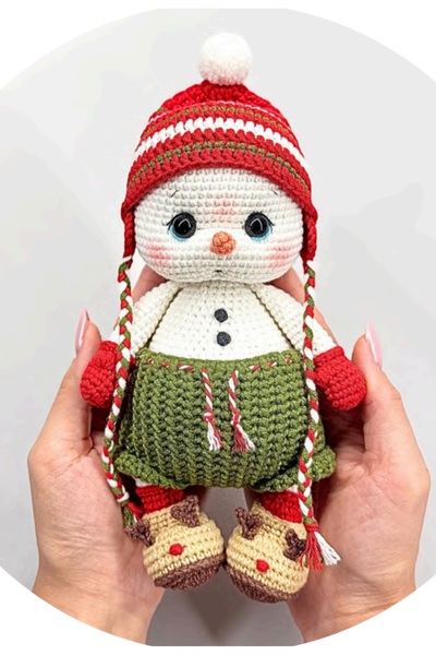 esmanın diyarı Amigurumi yılbaşı kardan adam mitin