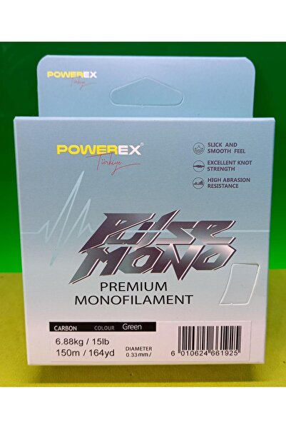 POWEREX Pulse 150m. 0,33mm. 6.88kg. Carbon Monofilament Misina
