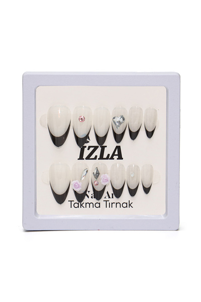 İzla 12'li Taşlı Takma Tırnak No:6