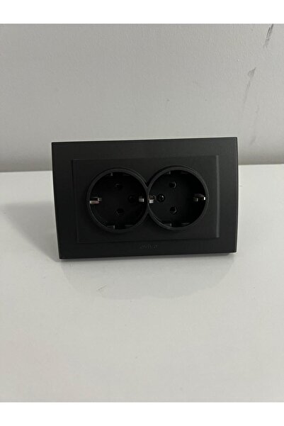 GenelTedarik Ovivo Double Socket Black Color
