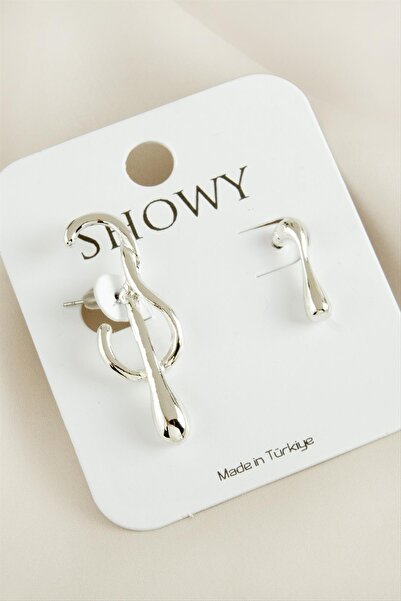 ZERO LAND أقراط SPTRNS جيتار نيو سيزون ميتال (114456) - لون فضي