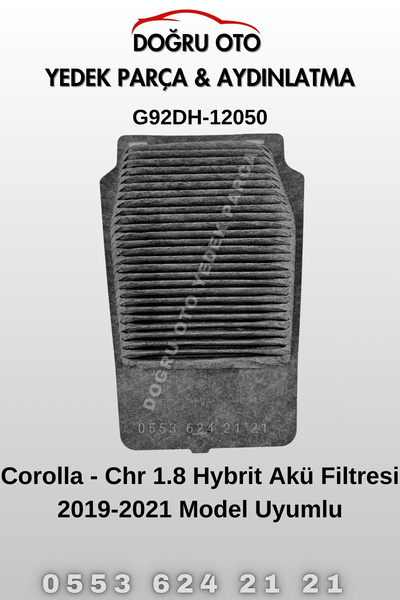 DOĞRU TİCARET AUTO PARTS Corolla - Chr 1.8 Hybrit Hibrit Akü Filtresi 2019-20...
