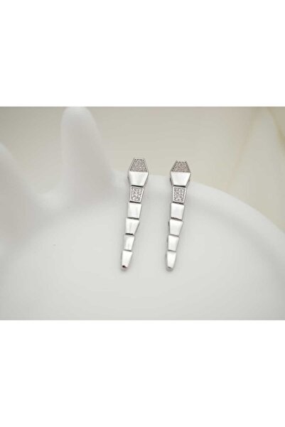 ATELİER TUĞBA Kp109 Geometric Long Shape Earrings