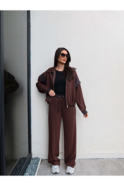 ESRAHELVACI Paraşüt Detay Modal Eşofman Takım