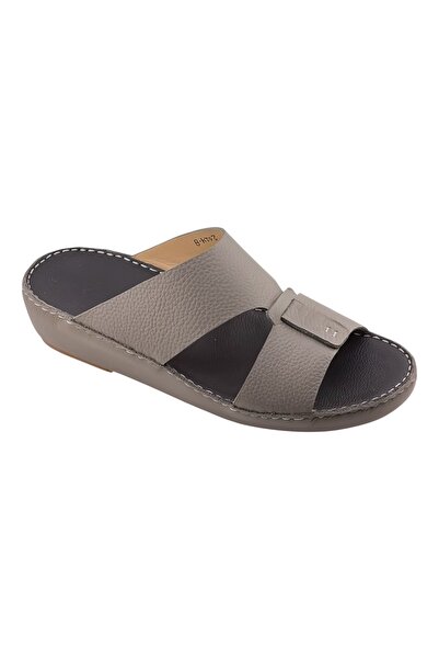 Alnahham A E T Arabic Sandals For Men, Outdoor Mens Slippers,Flip Flops Open Toe, Genuine Leather with Buckle