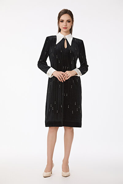 prando Velvet dress with crystal