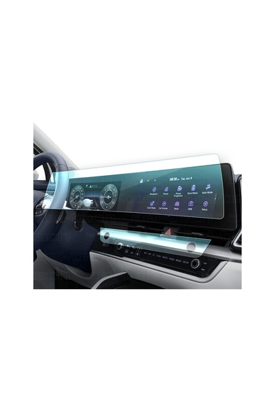 ael-tech شاشة نانو 9h متوافقة مع نظام الملاحة والتكييف مقاس 12.3 بوصة لسيارة كيا سبورتاج 2022-2025 طراز بريستيج/إليجانس كونفور