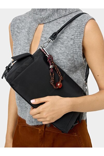 PARFOIS Charm'lı Teknik Kumaş Çapraz Çanta
