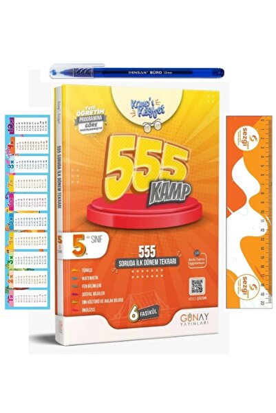 Günay Yayınları Günay yayıncılık 5. Sınıf İlk Dönem 555 Soruda Kamp Kitabı (K...