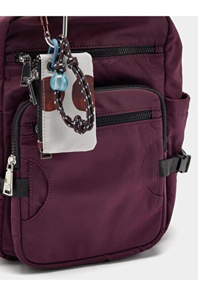 PARFOIS Charm'lı Teknik Kumaş Sırt Çantası