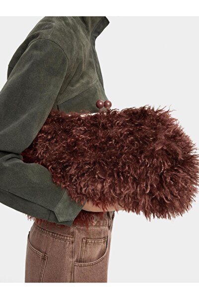 PARFOIS Kürk Efekli El Çantası