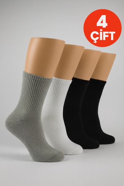 CLEWEAR Unisex Yarım Konç Tenis Çorap - Renkli