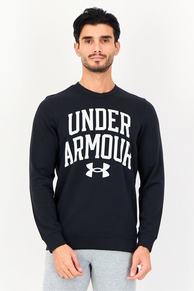 Under Armour Men Loose Fit Long Sleeve Outdoor Sweatshirt, Black