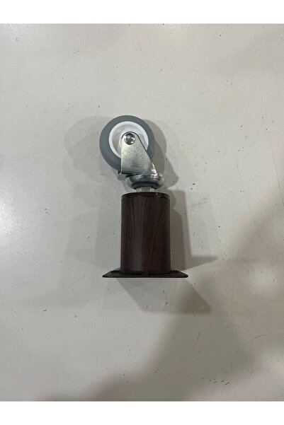 KARAPOLAT 4 قطع أرجل أثاث بنية اللون لطاولة القهوة قابلة للدوران 360 درجة مع ...