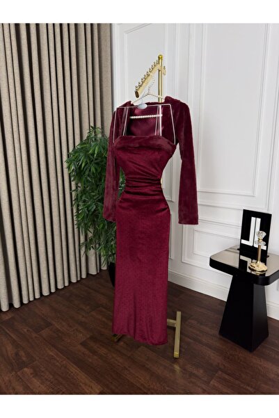 Special-DIARA "Royal" velvet evening dress set
